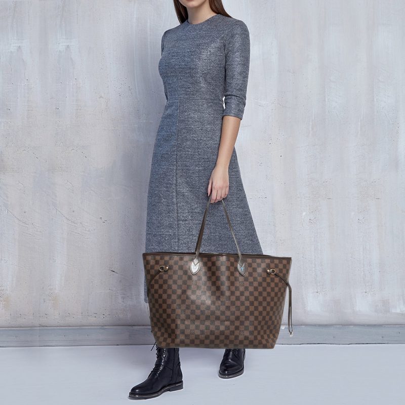 LOUIS VUITTON Damier Ebene Canvas Neverfull GM Bag - Logoexplore - Image 2