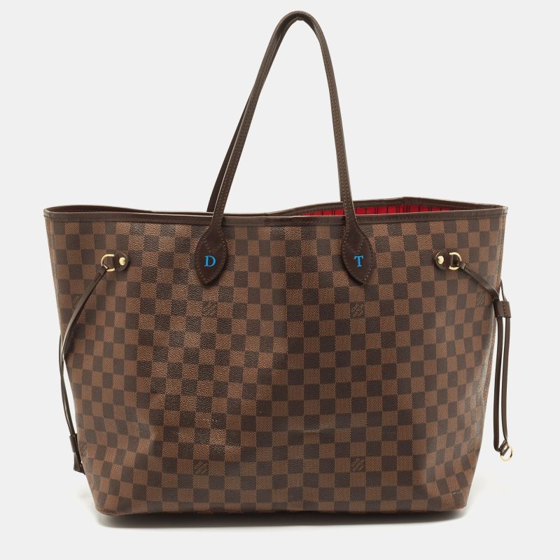LOUIS VUITTON Damier Ebene Canvas Neverfull GM Bag - Logoexplore - Image 4