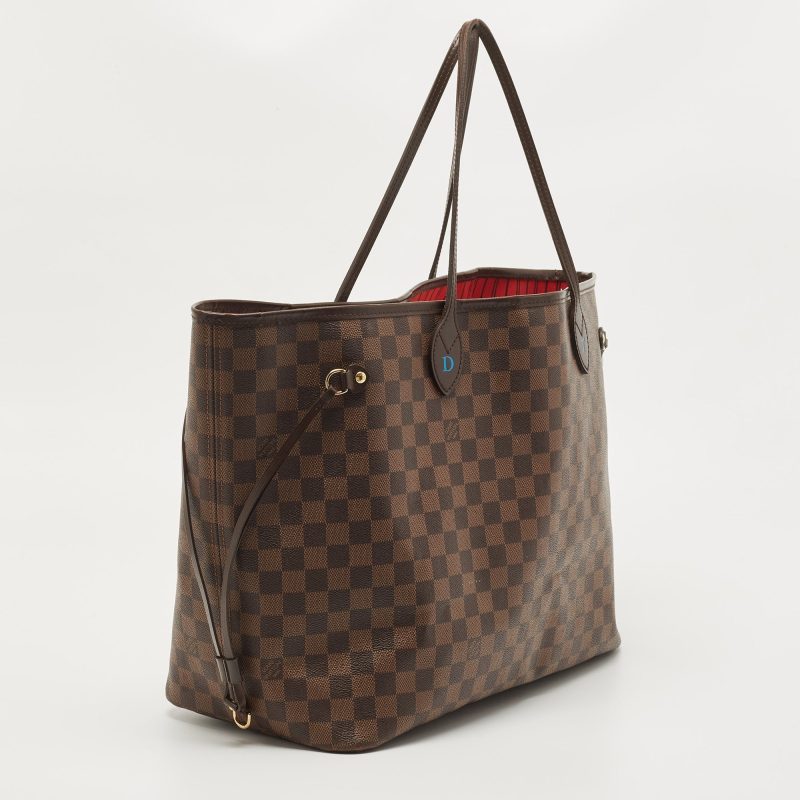 LOUIS VUITTON Damier Ebene Canvas Neverfull GM Bag - Logoexplore - Image 3