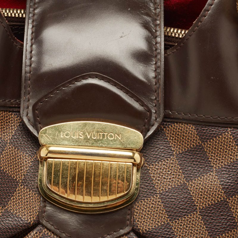 LOUIS VUITTON Damier Ebene Canvas Sistina GM Bag - Logoexplore - Image 5
