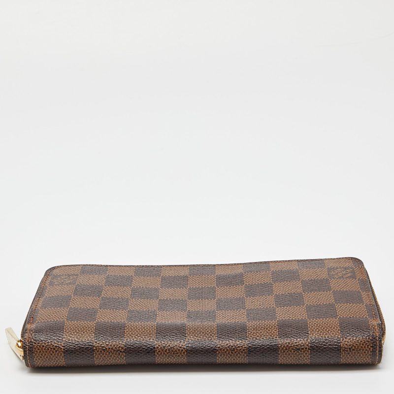 LOUIS VUITTON Damier Ebene Canvas Zippy Wallet - Logoexplore - Image 6