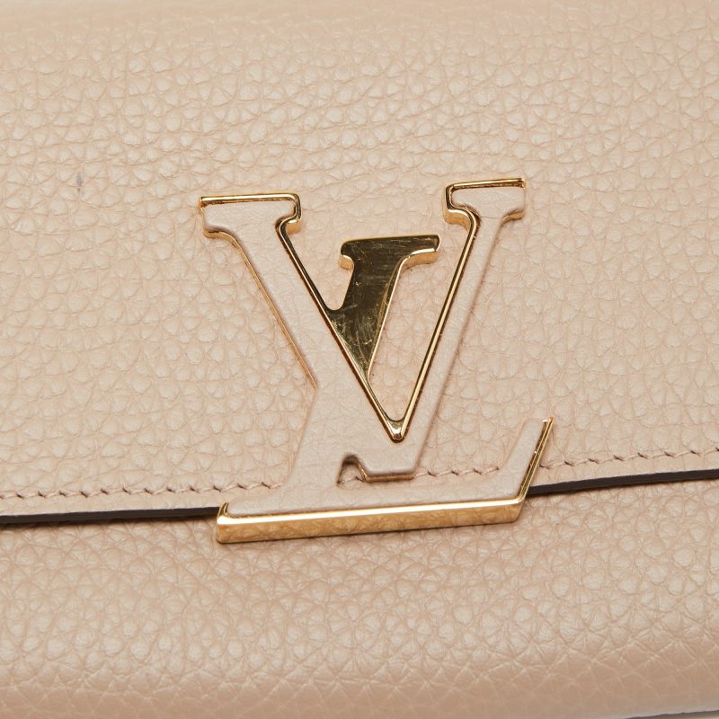 LOUIS VUITTON Galet Taurillion Leather Capucines Wallet - Logoexplore - Image 5