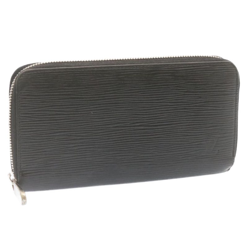 LOUIS VUITTON Epi Zippy Wallet Long Wallet Black Silver M68157 ms044 - Logoexplore