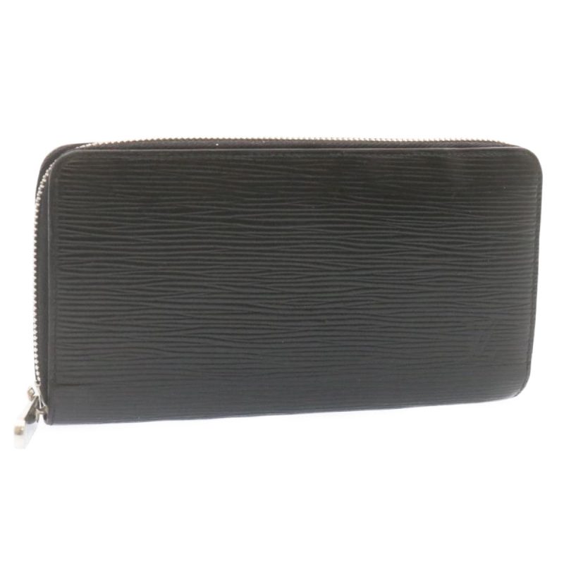 LOUIS VUITTON Epi Zippy Wallet Long Wallet Black Silver M68157 LV ms045 - Logoexplore