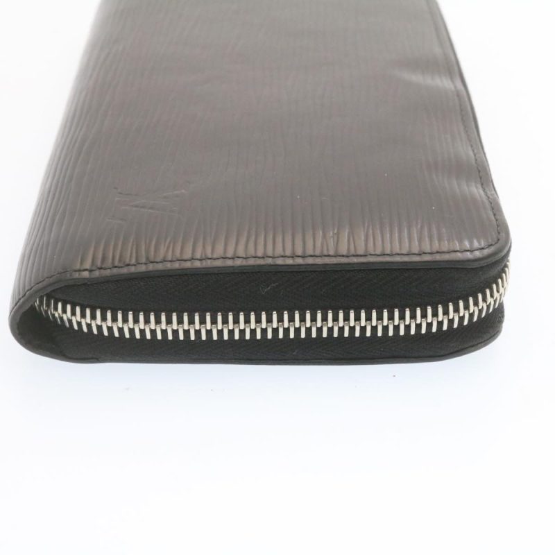 LOUIS VUITTON Epi Zippy Wallet Long Wallet Black Silver M68157 LV ms045 - Logoexplore - Image 4