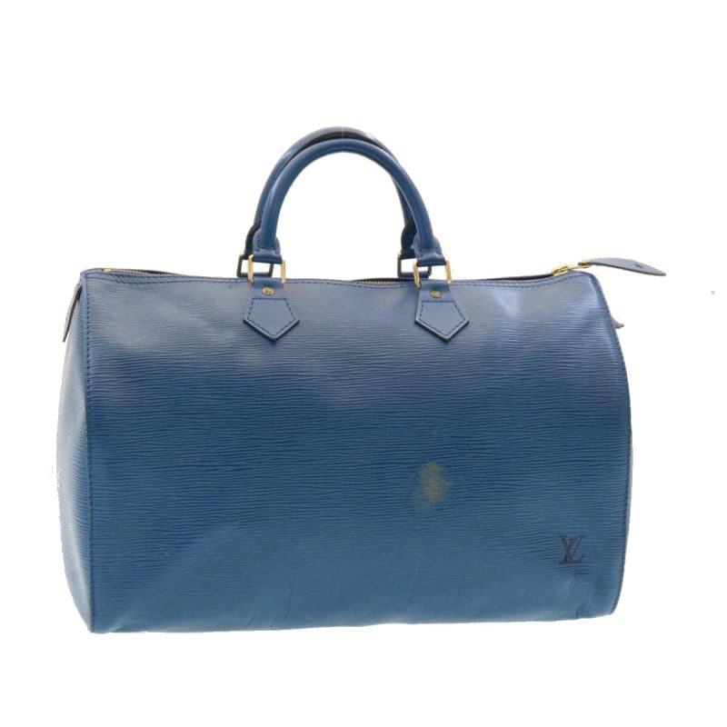 LOUIS VUITTON Epi Speedy 35 Hand Bag Blue M42995 ms188 - Logoexplore