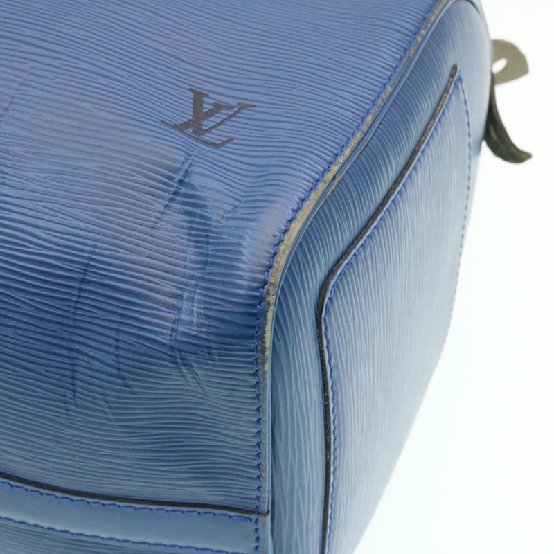 LOUIS VUITTON Epi Speedy 35 Hand Bag Blue M42995 ms188 - Logoexplore - Image 9