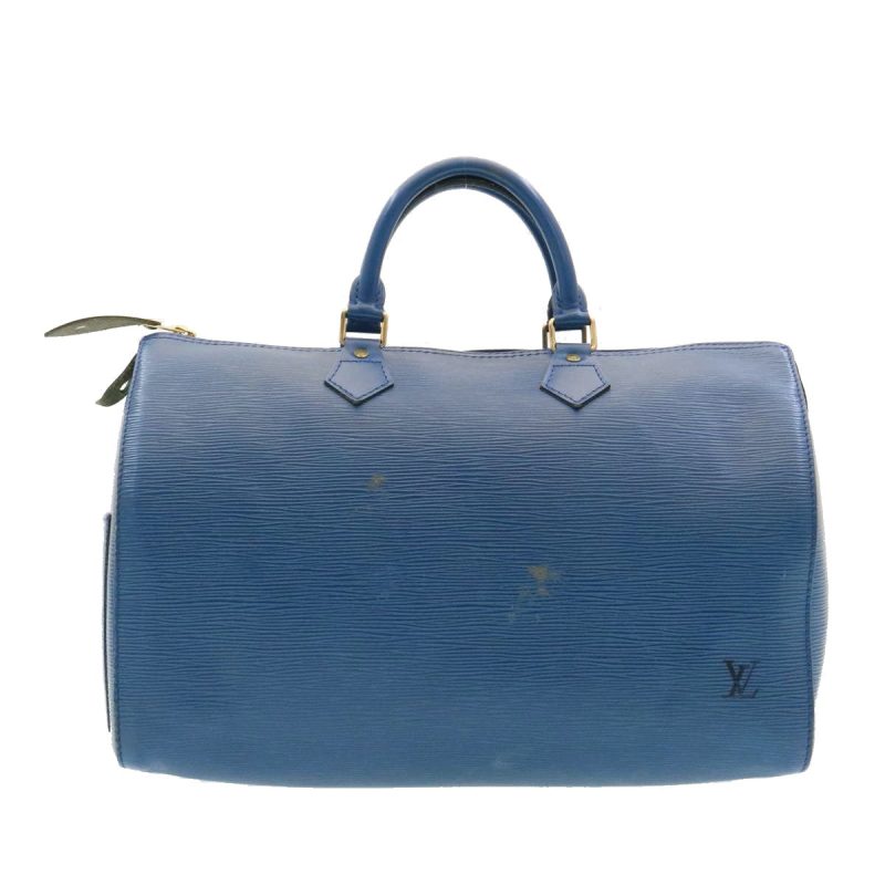 LOUIS VUITTON Epi Speedy 35 Hand Bag Blue M42995 ms188 - Logoexplore - Image 2