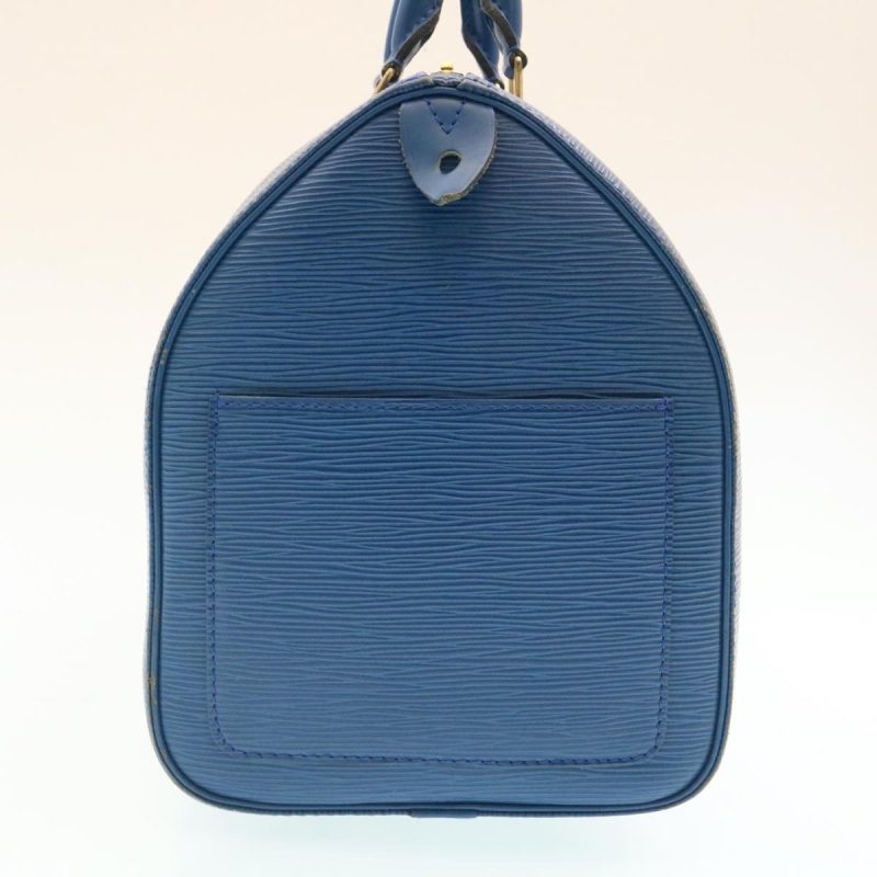 LOUIS VUITTON Epi Speedy 35 Hand Bag Blue M42995 ms188 - Logoexplore - Image 4