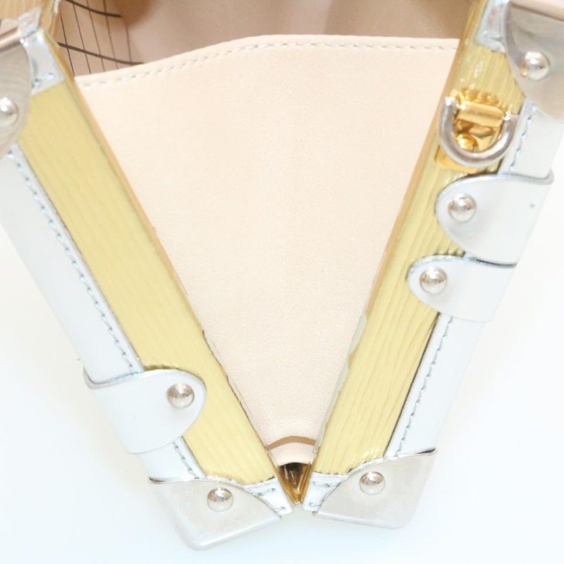 LOUIS VUITTON Epi Petite Mar Shoulder Bag Silver Gold M54652  35087A - Logoexplore - Image 9