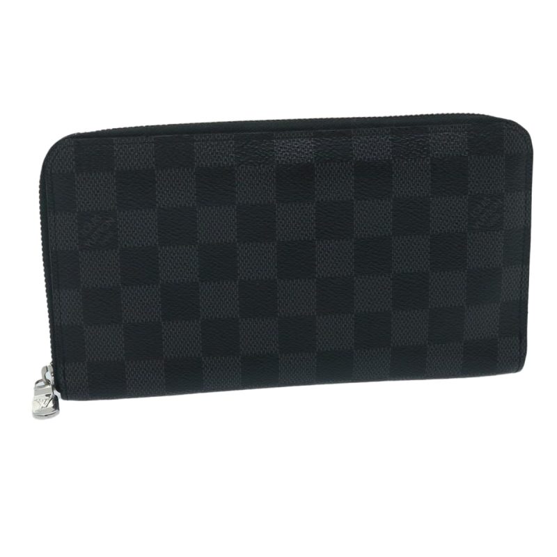 LOUIS VUITTON Damier Graphite Zippy Organizer NM Long Wallet N60111 35158 - Logoexplore