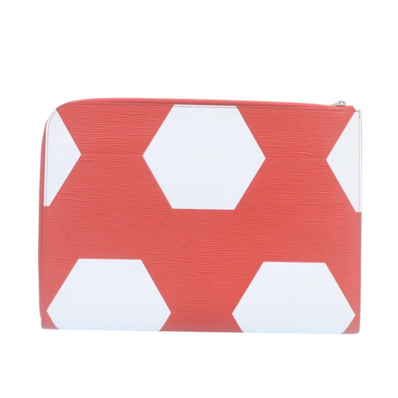 LOUIS VUITTON Epi Pochette Jules GM Clutch Bag Red M63232 LV 34660A - Logoexplore - Image 2