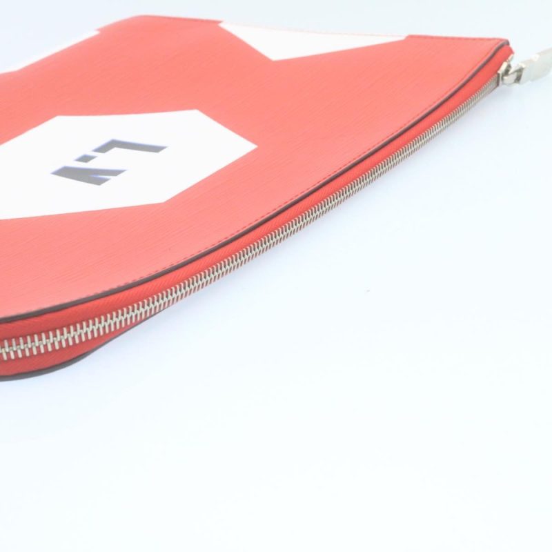 LOUIS VUITTON Epi Pochette Jules GM Clutch Bag Red M63232 LV 34660A - Logoexplore - Image 7