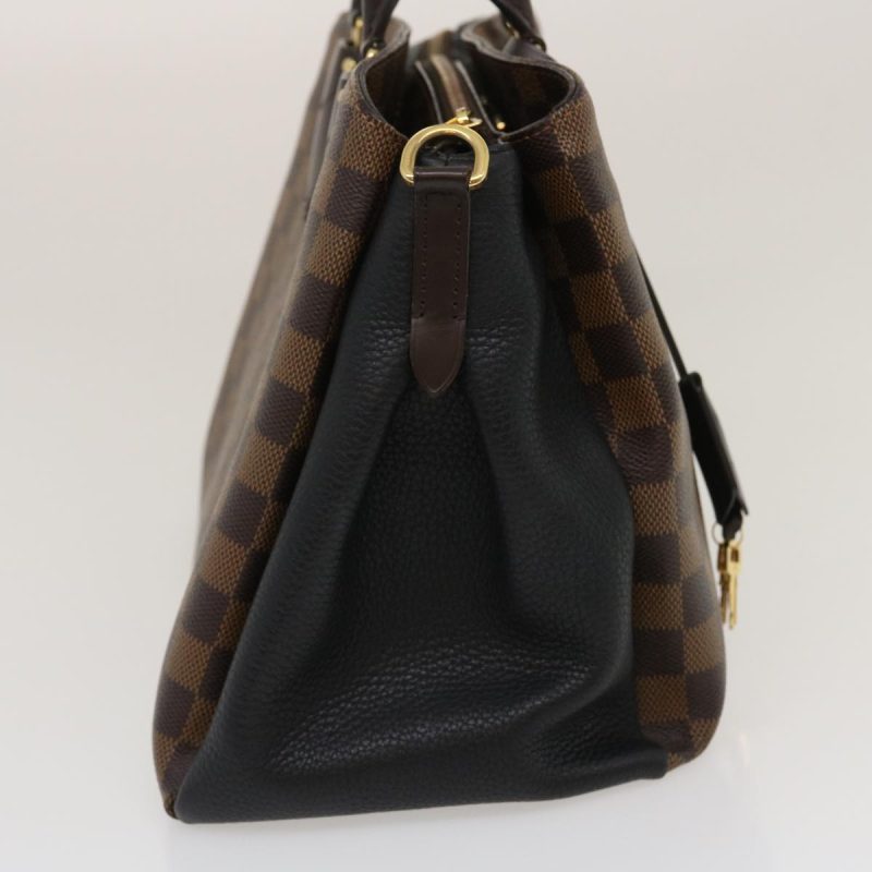 LOUIS VUITTON Damier Ebene Normandy Hand Bag 2way N41487  34730A - Logoexplore - Image 4