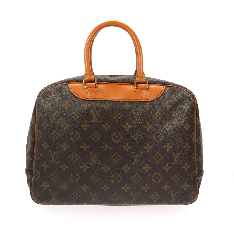 LOUIS VUITTON Deauville Handbag in Brown Canvas - Logoexplore - Image 3