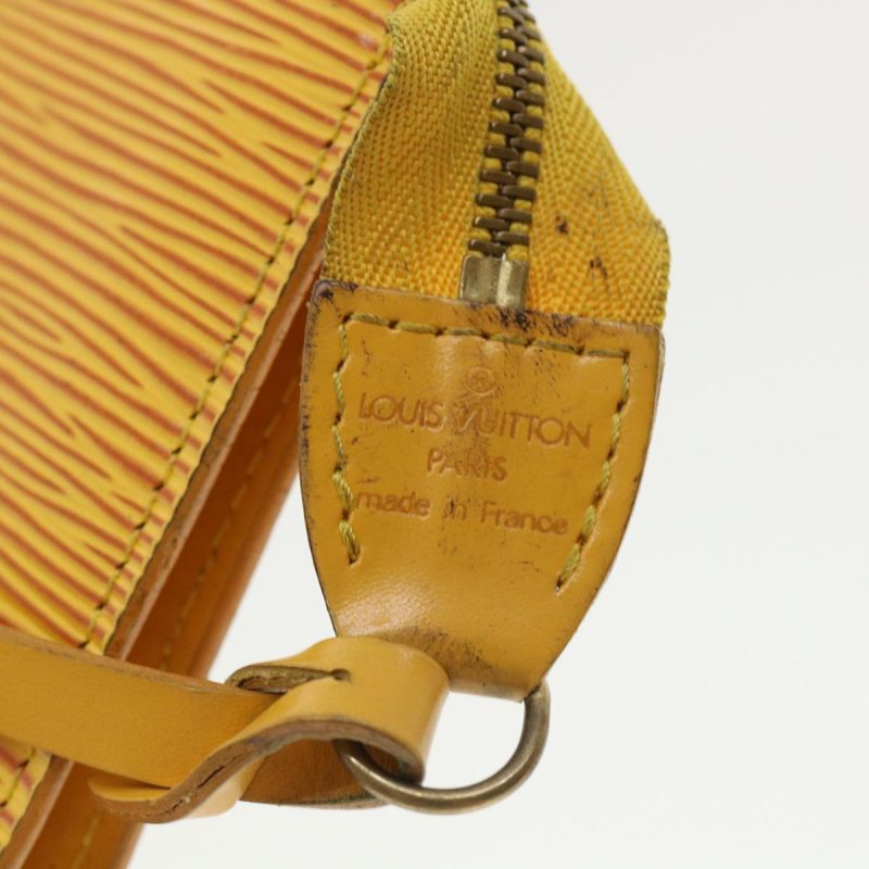 LOUIS VUITTON Epi Pochette Accessoires Accessory Pouch Yellow M52989 Auth rh265 - Logoexplore - Image 9