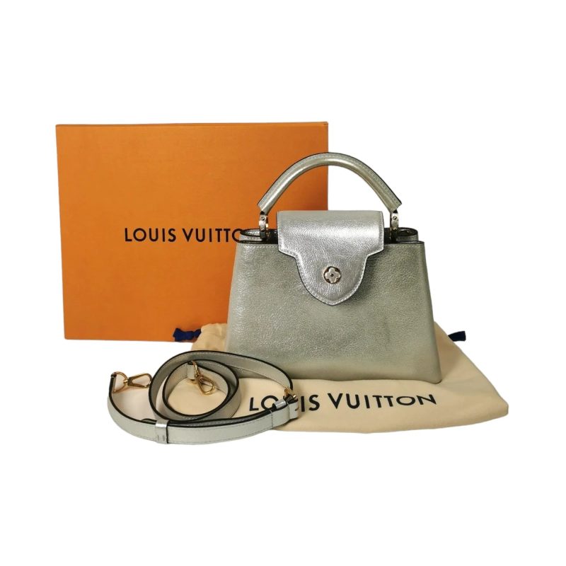Louis Vuitton Capucines BB Silver - Logoexplore