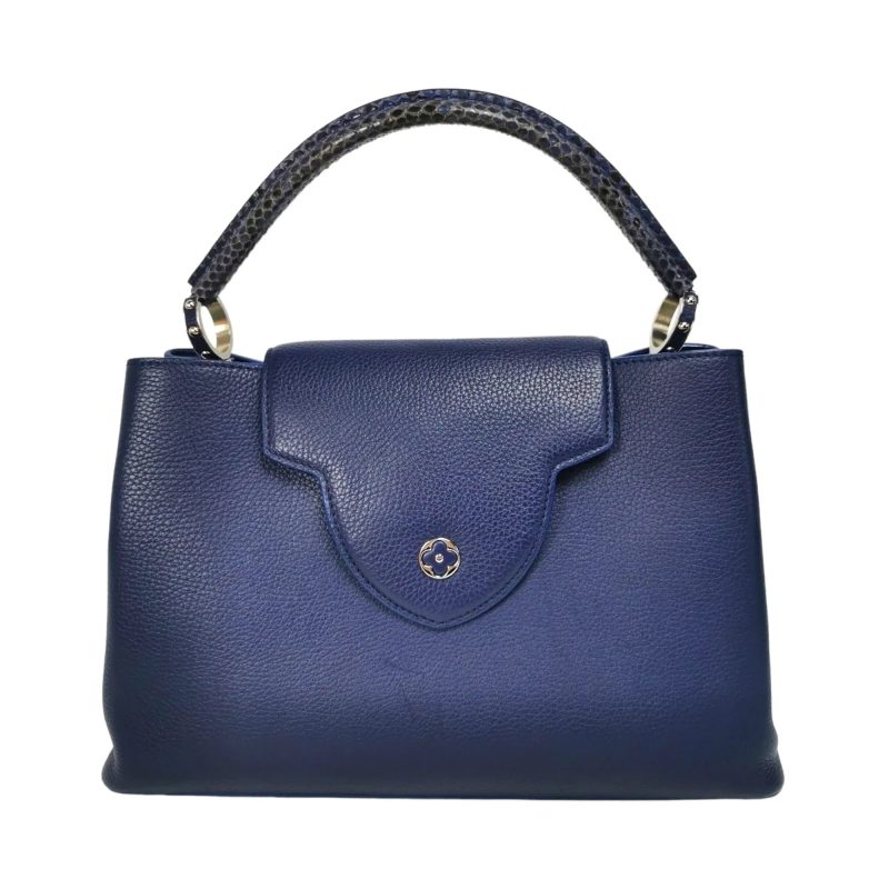 Louis Vuitton Capucines MM Exotic Blue Taurillon - Logoexplore - Image 3