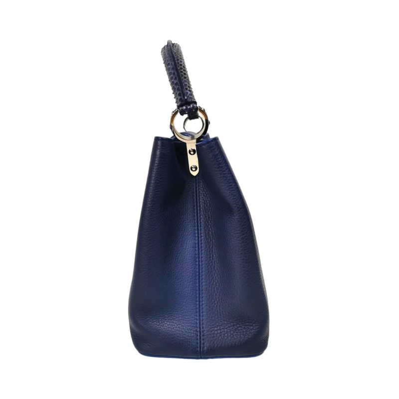 Louis Vuitton Capucines MM Exotic Blue Taurillon - Logoexplore - Image 6
