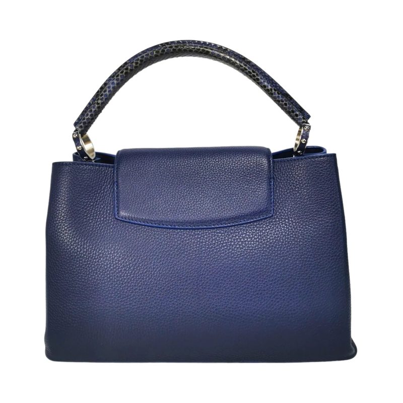 Louis Vuitton Capucines MM Exotic Blue Taurillon - Logoexplore - Image 4