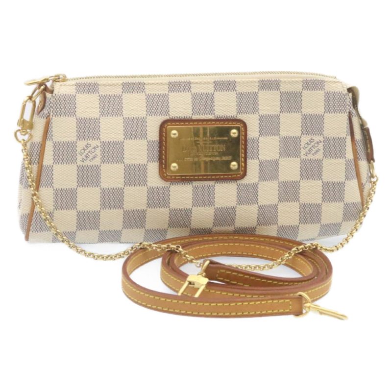 LOUIS VUITTON Damier Azur Eva 2Way Shoulder Hand Pouch N55214 rz042A - Logoexplore