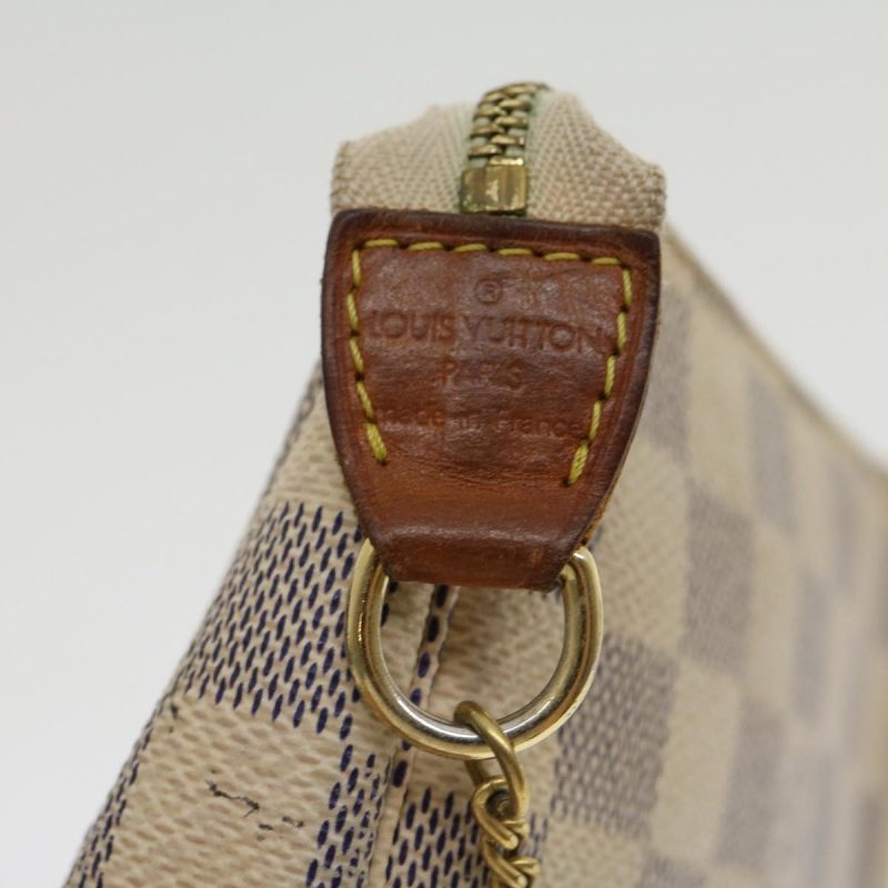 LOUIS VUITTON Damier Azur Mini Pochette Accessoires Pouch N58010 LV rz439 - Logoexplore - Image 8