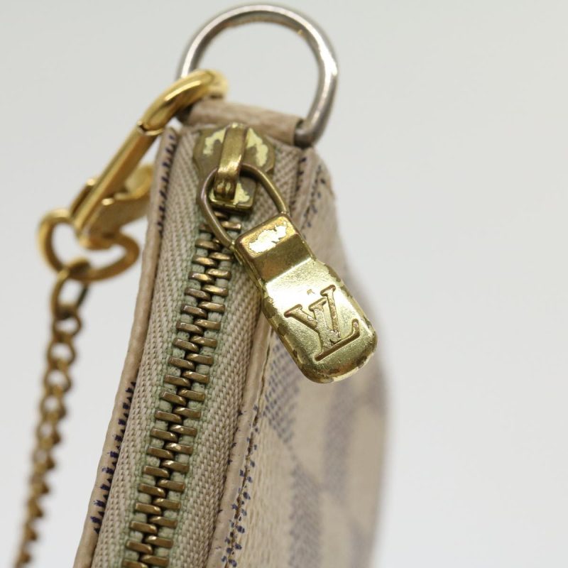 LOUIS VUITTON Damier Azur Mini Pochette Accessoires Pouch N58010 LV rz439 - Logoexplore - Image 9