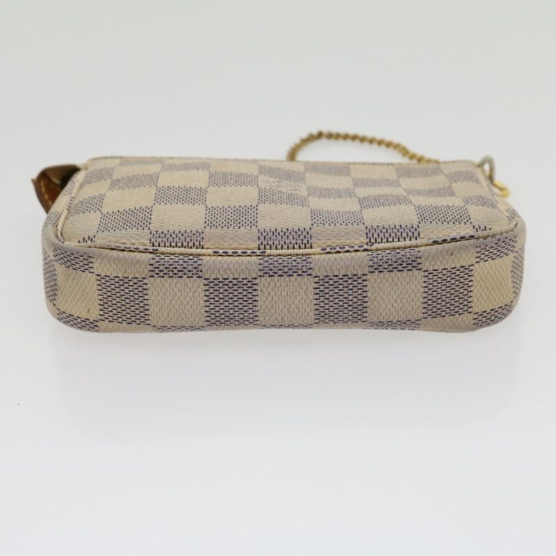 LOUIS VUITTON Damier Azur Mini Pochette Accessoires Pouch N58010 LV rz439 - Logoexplore - Image 5