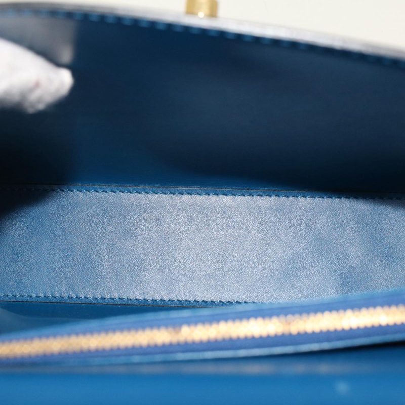 LOUIS VUITTON Epi Malesherbes Hand Bag Blue - Logoexplore - Image 9