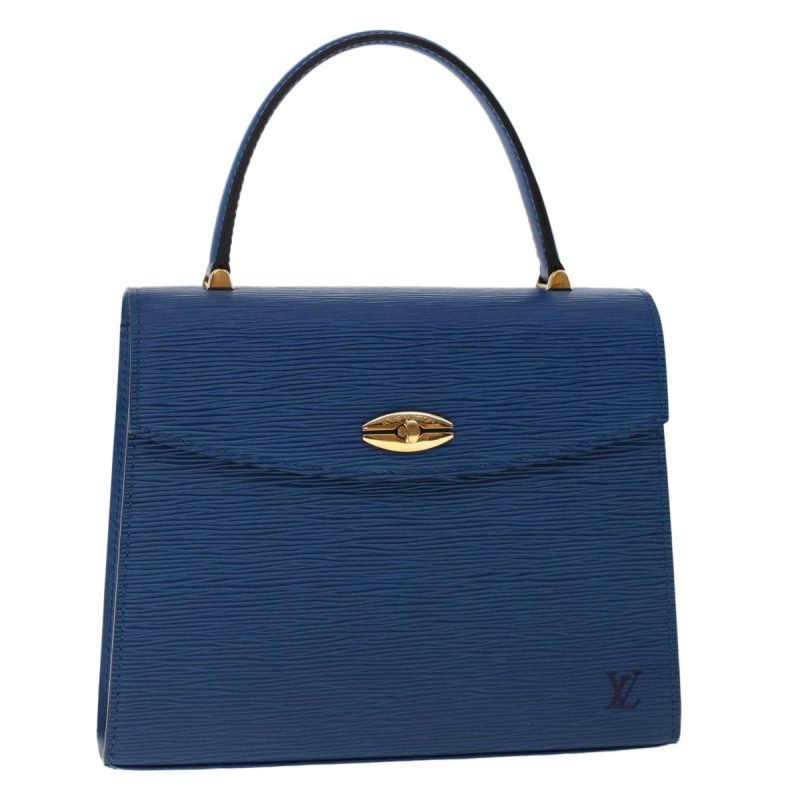 LOUIS VUITTON Epi Malesherbes Hand Bag Blue - Logoexplore