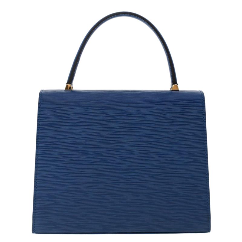 LOUIS VUITTON Epi Malesherbes Hand Bag Blue - Logoexplore - Image 2