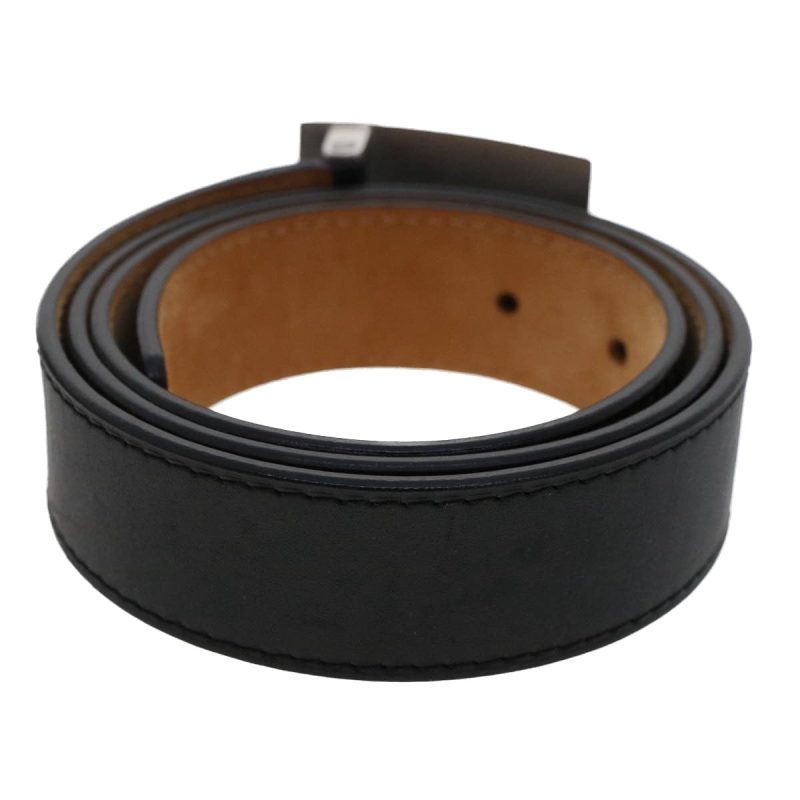 LOUIS VUITTON Ceinture jeans Belt Leather 29.5"-33.5" Black - Logoexplore - Image 3
