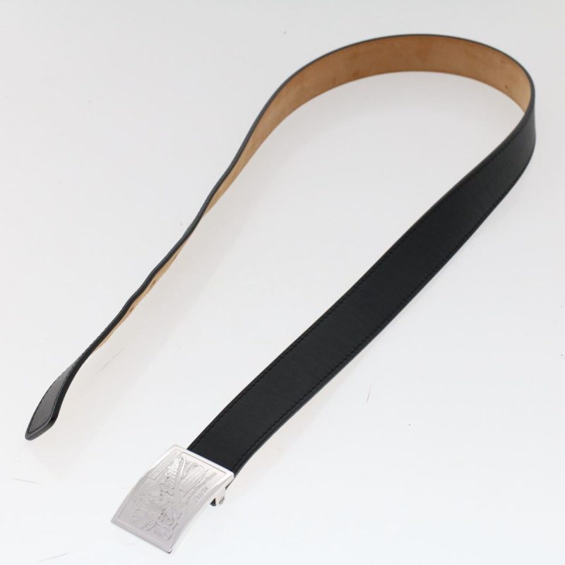 LOUIS VUITTON Ceinture jeans Belt Leather 29.5"-33.5" Black - Logoexplore - Image 6