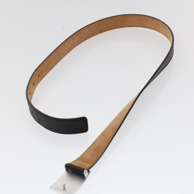 LOUIS VUITTON Ceinture jeans Belt Leather 29.5"-33.5" Black - Logoexplore - Image 7