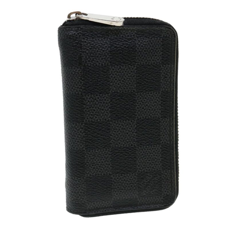 LOUIS VUITTON Damier Graphite Zippy Coin Purse Coin Purse M63076 th3317 - Logoexplore
