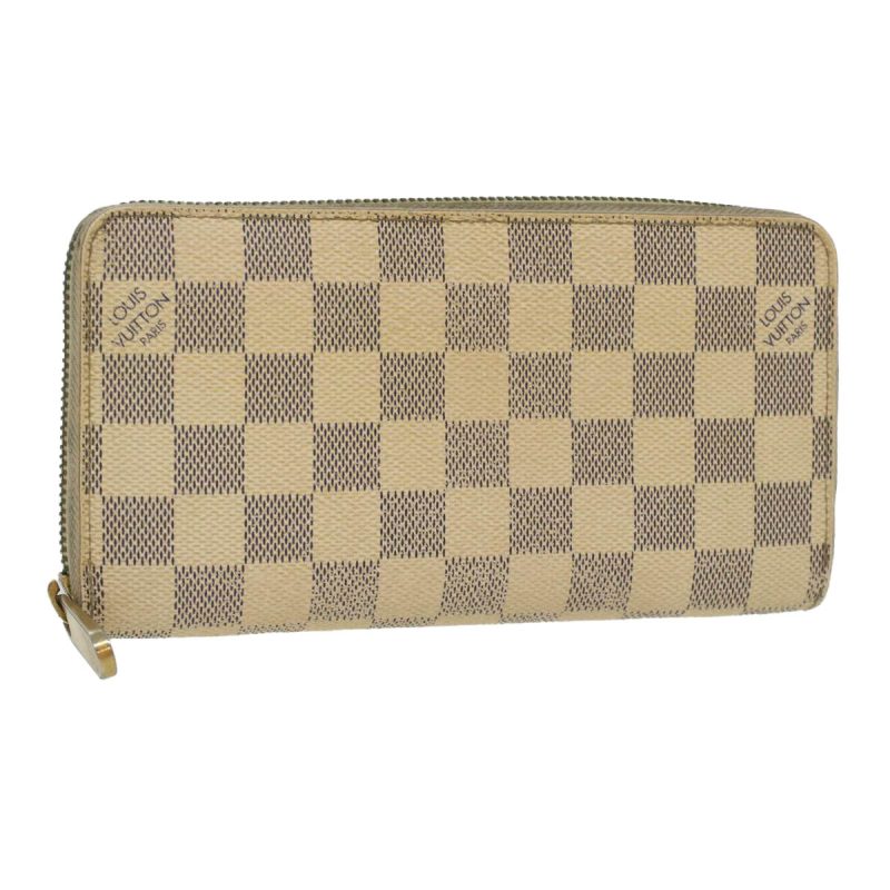 LOUIS VUITTON Damier Azur Zippy Wallet Long Wallet N60019 th3379 - Logoexplore