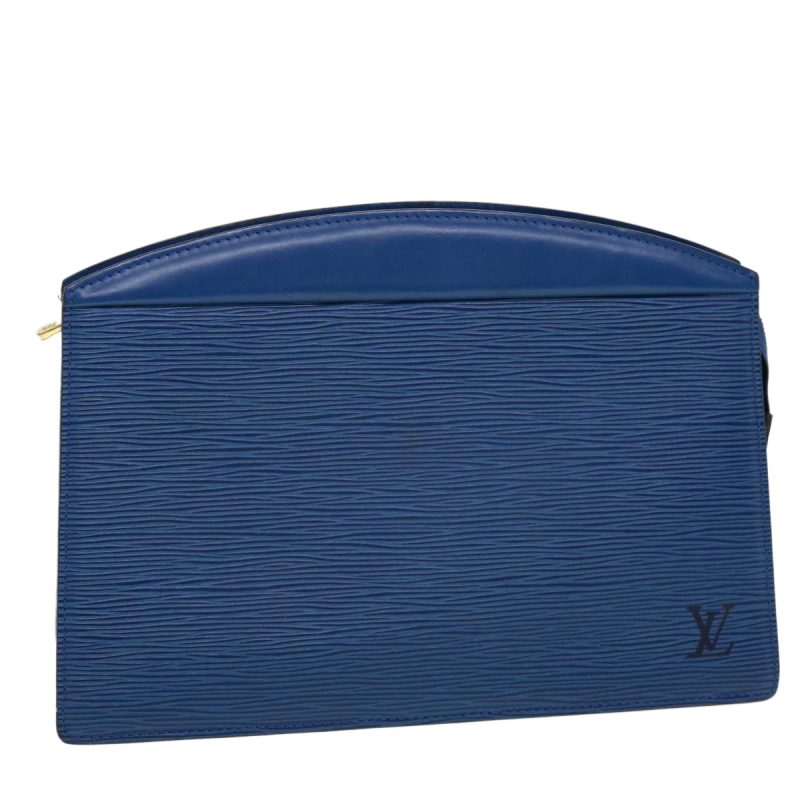 LOUIS VUITTON Epi Trousse Crete Clutch Bag Blue M48405 LV  th3672 - Logoexplore