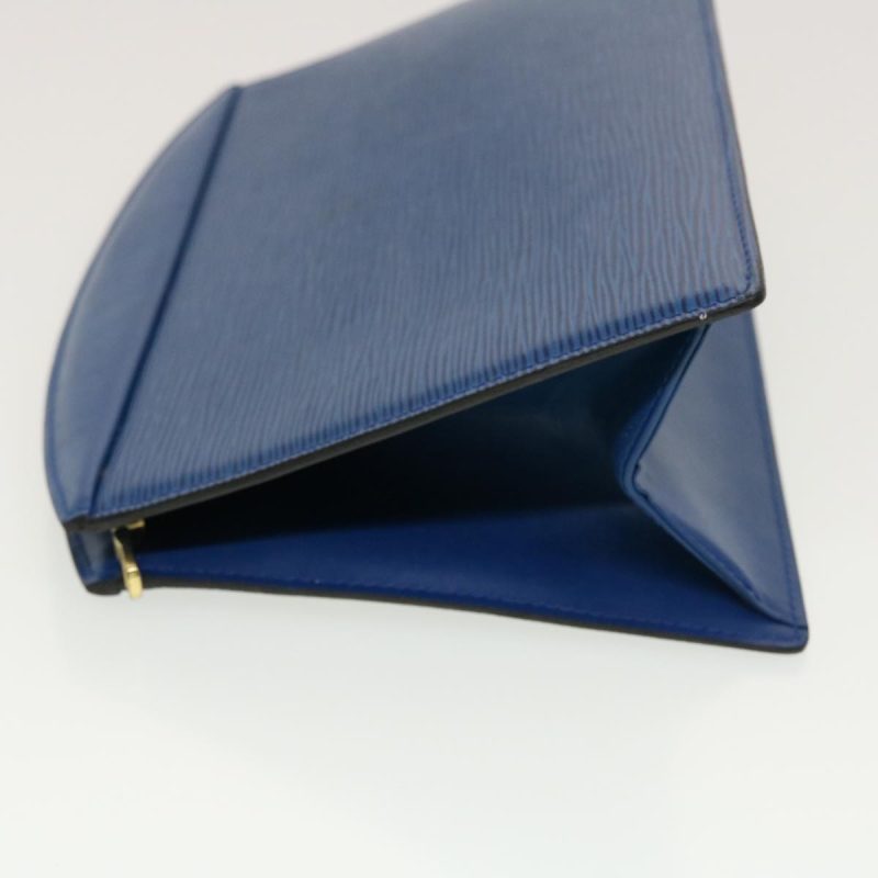 LOUIS VUITTON Epi Trousse Crete Clutch Bag Blue M48405 LV  th3672 - Logoexplore - Image 4