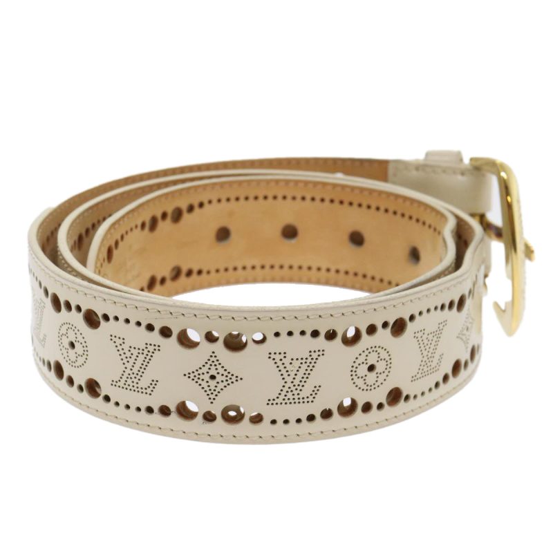 LOUIS VUITTON Ceinture Phoenix Belt 43.3" Cream M9680 LV  th3816 - Logoexplore - Image 2