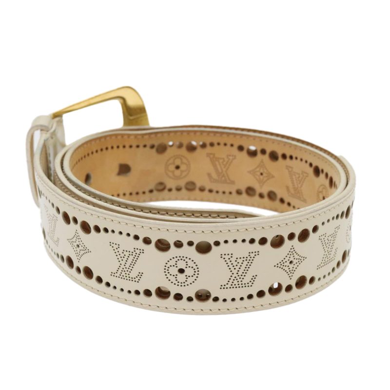 LOUIS VUITTON Ceinture Phoenix Belt 43.3" Cream M9680 LV  th3816 - Logoexplore - Image 3
