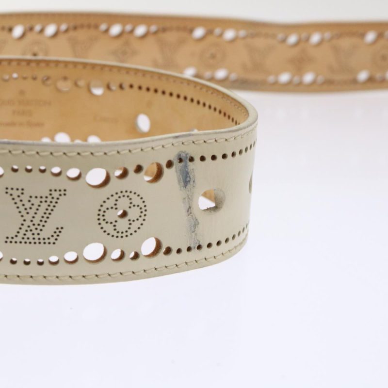 LOUIS VUITTON Ceinture Phoenix Belt 43.3" Cream M9680 LV  th3816 - Logoexplore - Image 7