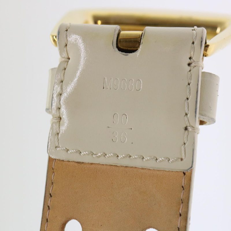 LOUIS VUITTON Ceinture Phoenix Belt 43.3" Cream M9680 LV  th3816 - Logoexplore - Image 8