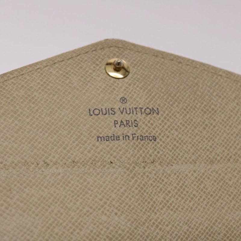 LOUIS VUITTON Damier Azur Portefeuille Sarah Long Wallet N63208 LV  th3846 - Logoexplore - Image 8