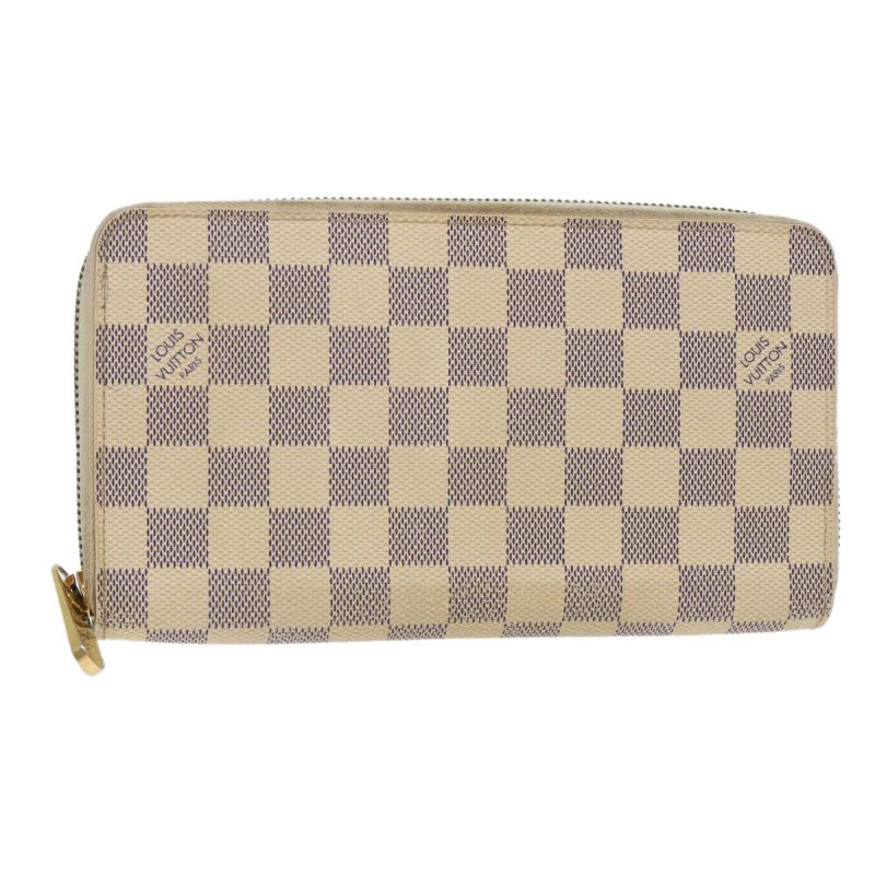LOUIS VUITTON Damier Azur Zippy Organizer Long Wallet N60012 th3873 - Logoexplore