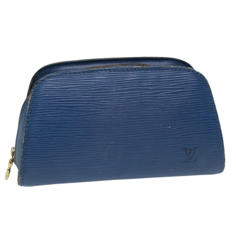 LOUIS VUITTON Epi Dauphine PM Pouch Blue M48445 th3874 - Logoexplore