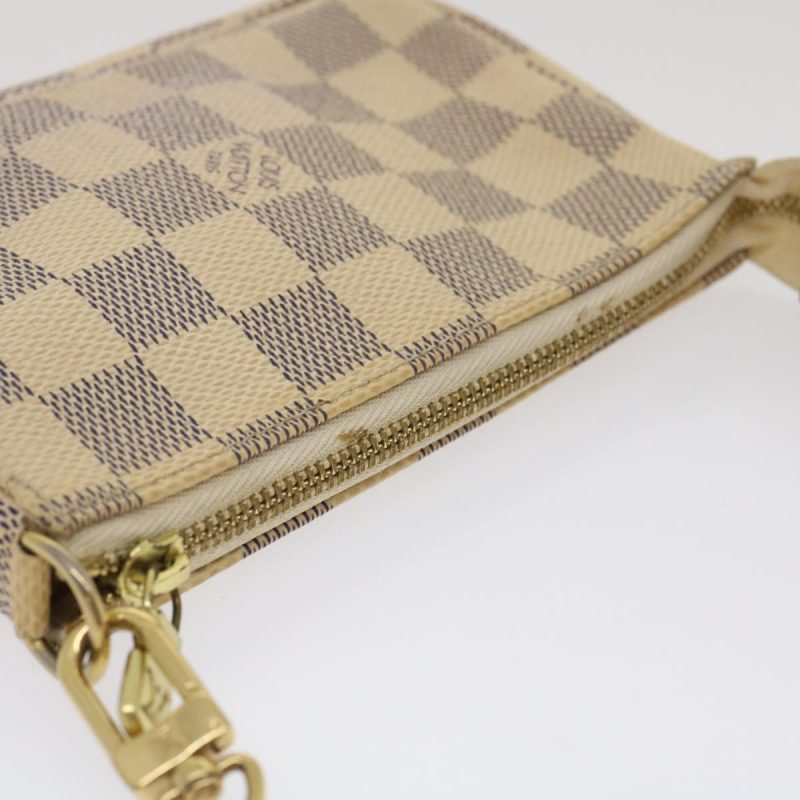 LOUIS VUITTON Damier Azur Mini Pochette Accessoires Pouch N58010 LV 35103 - Logoexplore - Image 4