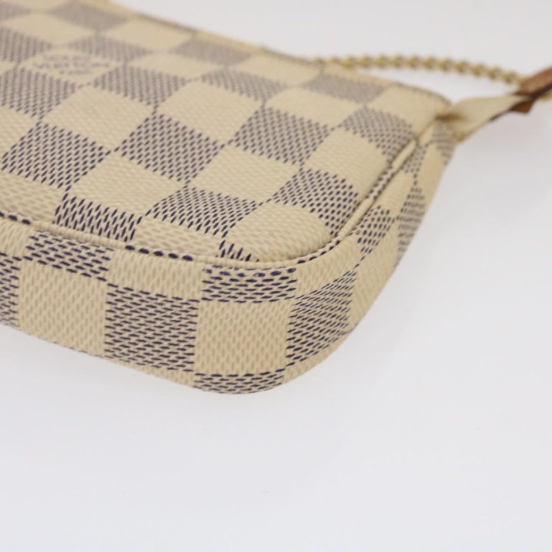 LOUIS VUITTON Damier Azur Mini Pochette Accessoires Pouch N58010 LV 35103 - Logoexplore - Image 7