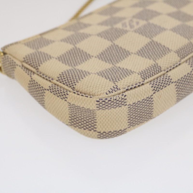 LOUIS VUITTON Damier Azur Mini Pochette Accessoires Pouch N58010 LV 35103 - Logoexplore - Image 8