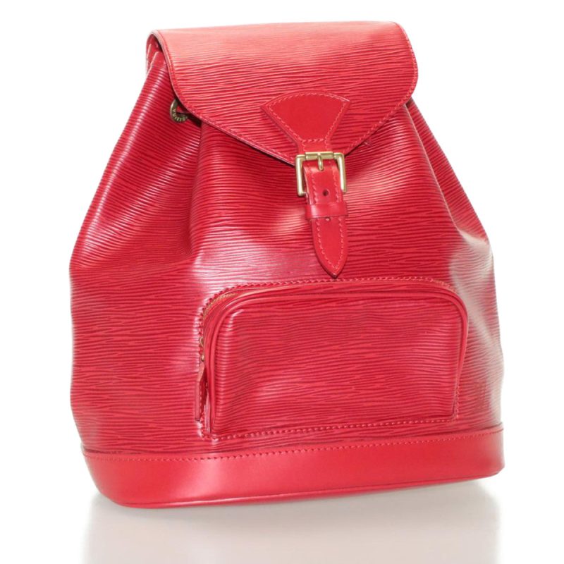 LOUIS VUITTON Epi Montsouris MM Backpack Red LV  am2389sA - Logoexplore