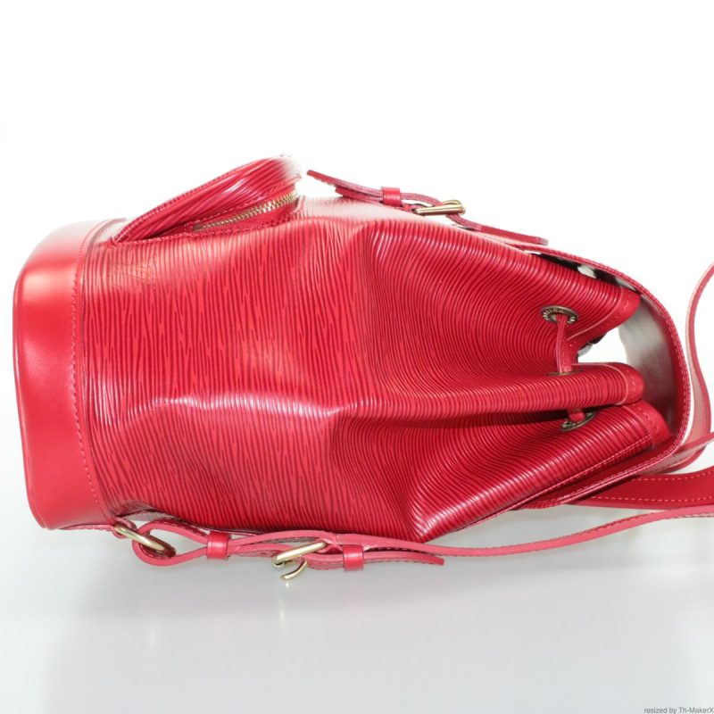 LOUIS VUITTON Epi Montsouris MM Backpack Red LV  am2389sA - Logoexplore - Image 4